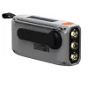 Przenośne radio dynamo Marmitek RESQ 100 — DAB/DAB+/FM, 3 W, LCD, USB‑C, gniazdo 3,5 mm, jasnoszary