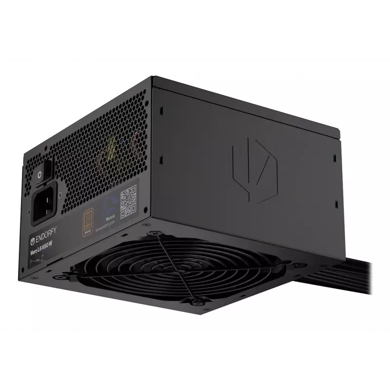 Zasilacz ENDORFY Vero L6 650 W ATX 24-pin, 80 PLUS Bronze, wentylator 120 mm, czarny