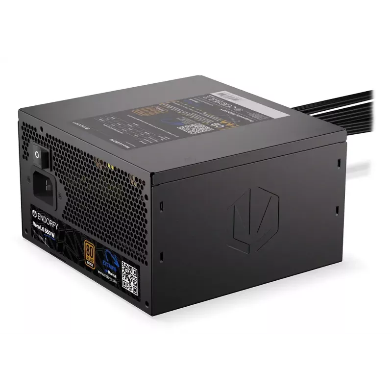 Zasilacz ENDORFY Vero L6 550 W ATX 24-pin 80 PLUS Bronze, wentylator 120 mm, czarny
