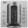 AXAGON HMC-WL9 USB-C 9‑w‑1 stacja dokująca z 10 Gb/s, 100 W PD, 8K HDMI, Ethernet, ładowaniem bezprzewodowym