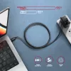 Kabel USB-C na USB-C AXAGON BUCM4X-CM05AB — USB4 Gen 3x2, 40 Gbit/s, 240 W, 0,5 m, czarny