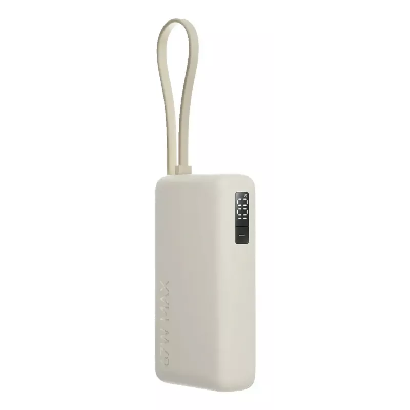 Przenośny power bank Xiaomi 67W 10000 mAh litowo-jonowy, 11,61V, USB-A + USB-C, piaskowy