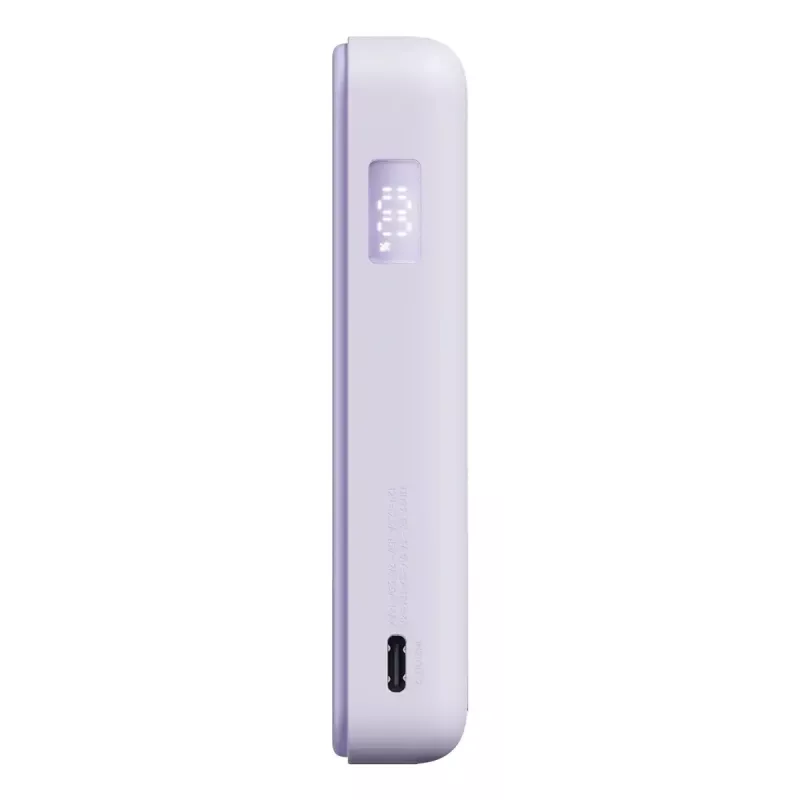Power bank Xiaomi BHR08PAGL 5900 mAh Li‑Ion z ładowaniem bezprzewodowym, 1x USB‑C, Fioletowy