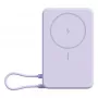Power bank Xiaomi BHR08PAGL 5900 mAh Li‑Ion z ładowaniem bezprzewodowym, 1x USB‑C, Fioletowy
