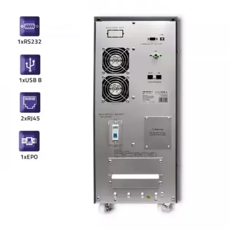 UPS Qoltec 53044 Double-conversion Online 10 kVA 8000 W