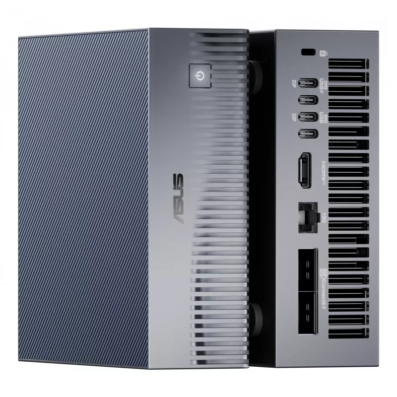 Mini PC ASUS Ascent GX10 GX10-GG0026BN — procesor GB10, 128 GB LPDDR5x, 2 TB SSD, NVIDIA Czarnywell, 240 W, szary