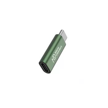Kabel zmieniacza płci USB-C MicroConnect MC-SMART-CCADAP-100W — USB-C na USB-C, USB 2.0, zielony