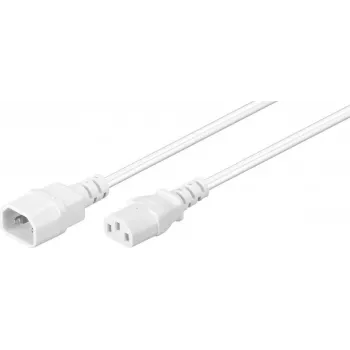 Microconnect PE040630W kabel zasilający Biały 3 m Wtyk C14 Gniazdo C13