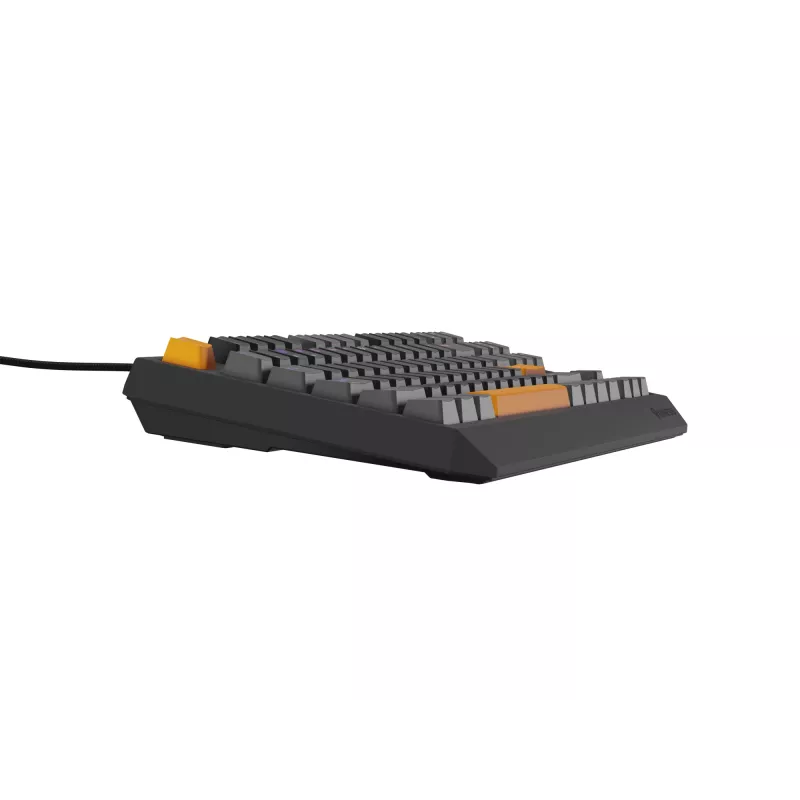 Klawiatura GENESIS Thor 230 TKL Gaming USB + RF Wireless + Bluetooth QWERTY Czarny, Szary, Pomarańczowy