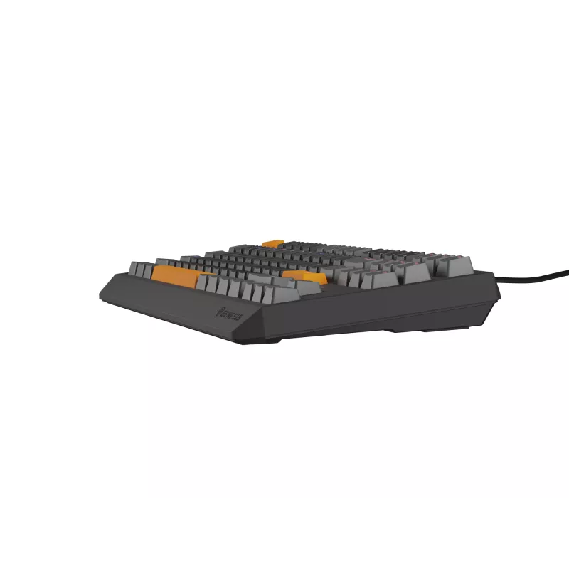Klawiatura GENESIS Thor 230 TKL Gaming USB + RF Wireless + Bluetooth QWERTY Czarny, Szary, Pomarańczowy