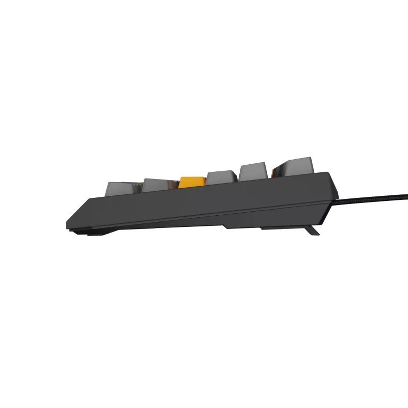 Klawiatura GENESIS Thor 230 TKL Gaming USB + RF Wireless + Bluetooth QWERTY Czarny, Szary, Pomarańczowy