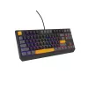Klawiatura GENESIS Thor 230 TKL Gaming USB + RF Wireless + Bluetooth QWERTY Czarny, Szary, Pomarańczowy