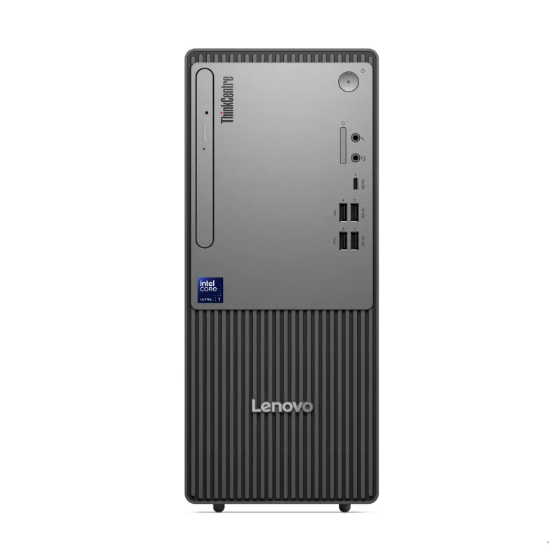 Komputer stacjonarny Lenovo ThinkCentre neo 50t Gen 6 Intel Core Ultra 5 225, 16 GB DDR5, 512 GB SSD, Windows 11 Pro, Tower, Czarny