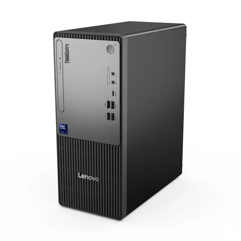Komputer stacjonarny Lenovo ThinkCentre neo 50t Gen 6 Intel Core Ultra 5 225, 16 GB DDR5, 512 GB SSD, Windows 11 Pro, Tower, Czarny
