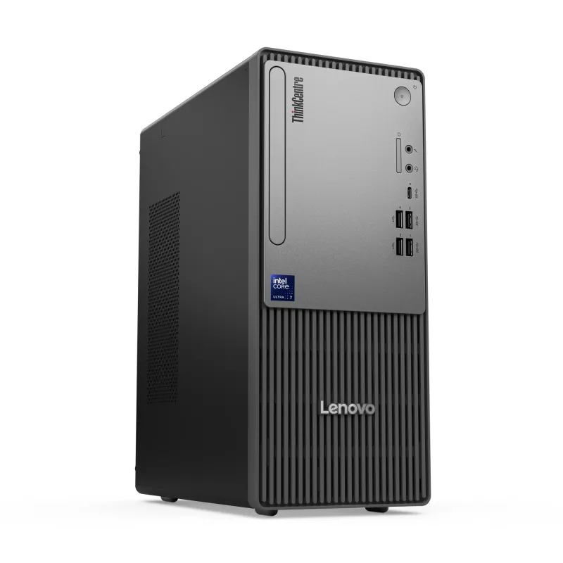Komputer stacjonarny Lenovo ThinkCentre neo 50t Gen 6 Intel Core Ultra 5 225, 16 GB DDR5, 512 GB SSD, Windows 11 Pro, Tower, Czarny
