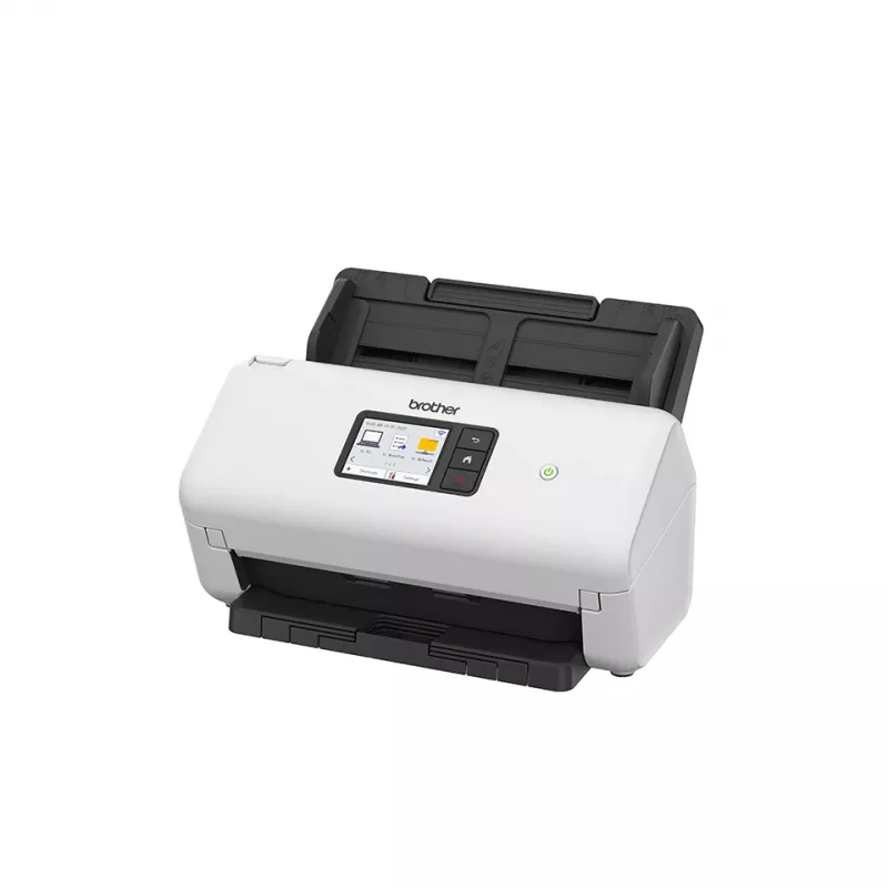 Skaner ADF Brother ADS-4550W 600 x 600 DPI dual CIS 60-arkowy ADF 7,11 cm wyświetlacz 48-bitowe wejście 24-bitowe wyjście 5250 stron/dzień Czarny Biały