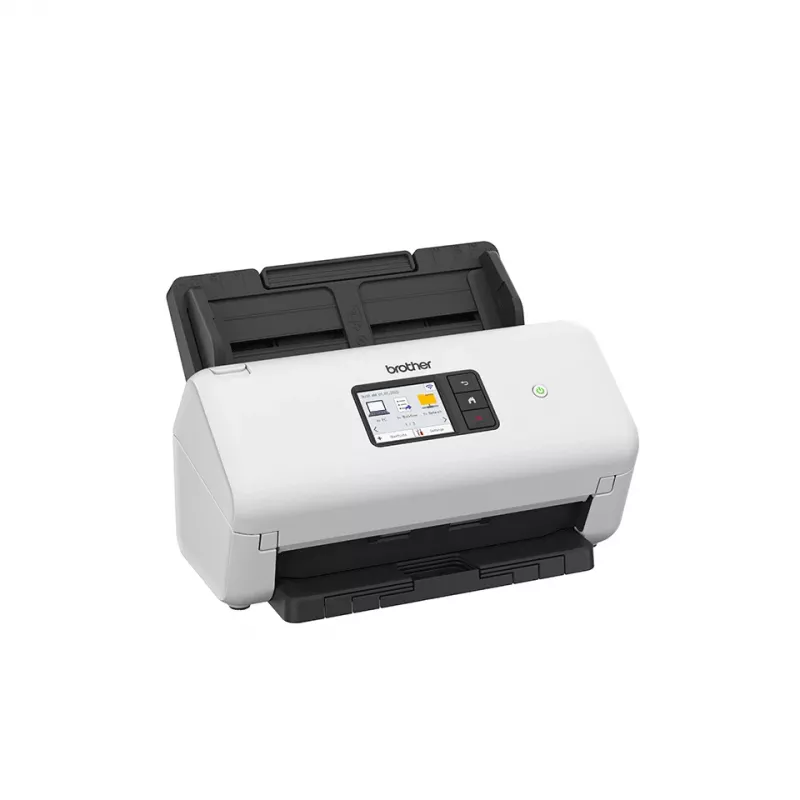Skaner ADF Brother ADS-4550W 600 x 600 DPI dual CIS 60-arkowy ADF 7,11 cm wyświetlacz 48-bitowe wejście 24-bitowe wyjście 5250 stron/dzień Czarny Biały