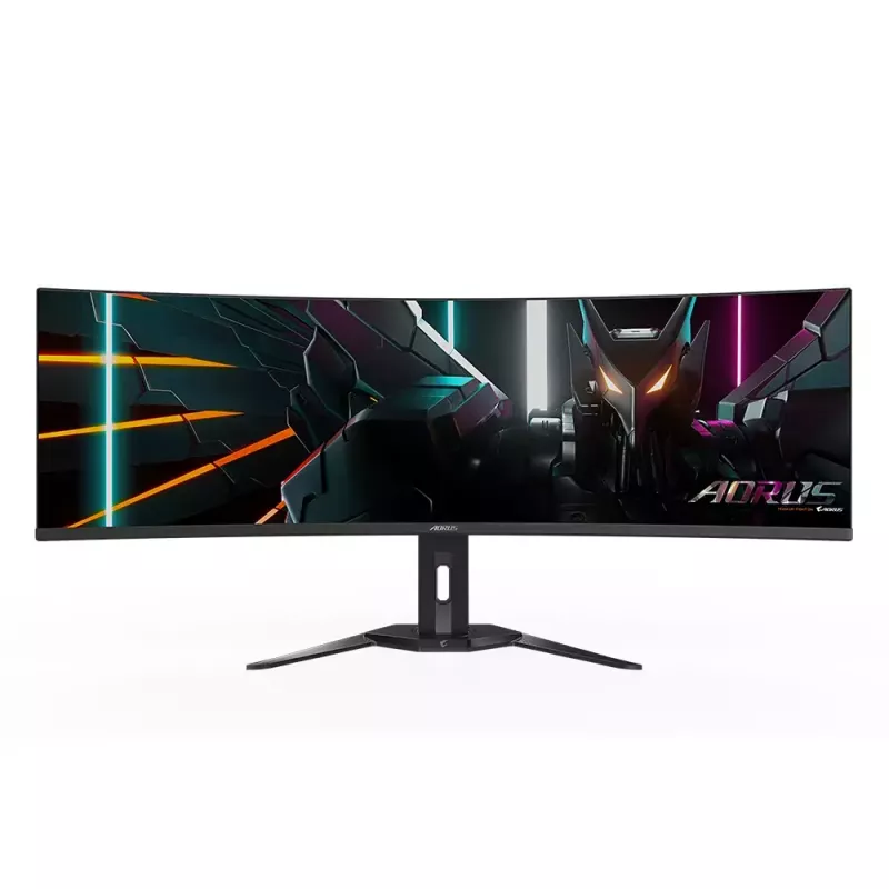 Monitor GIGABYTE 49 cali OLED CO49DQ DQHD 5120×1440 144 Hz, HDR, FreeSync, 10-bit, 2×HDMI 2.1, USB-C, VESA 100×100