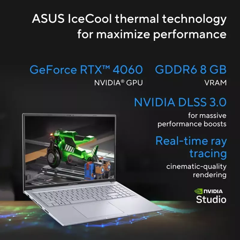 ASUS Vivobook 16X K3605VU-WS96 Intel® Core™ i9 i9-13900H Laptop 40,6 cm (16 cali) WUXGA 16 GB DDR4-SDRAM 1 TB SSD NVIDIA GeForce RTX 4050 Wi-Fi 6E (802.11ax) Windows 11 Home Srebrny