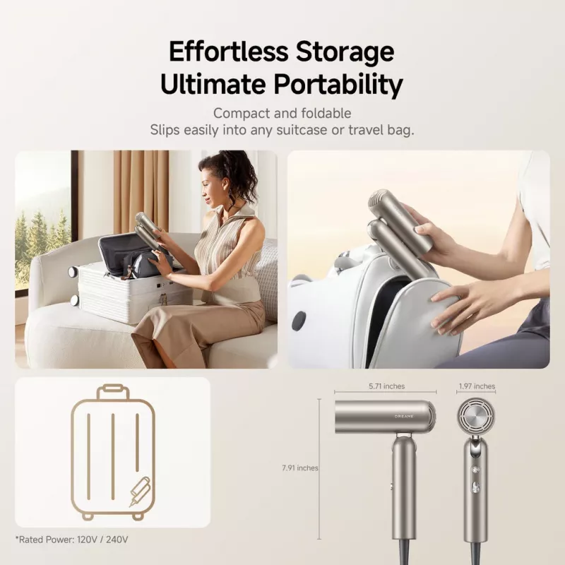Suszarka do włosów Dreame Pocket Pro AHD51-TG titanium gold