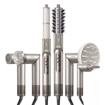 Suszarka do włosów Dreame Dazzle 1400 W — silnik 110000 obr./min, 3 poziomy temperatury, maks. 90°C, złota