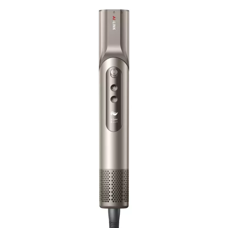 Suszarka do włosów Dreame Dazzle 1400 W — silnik 110000 obr./min, 3 poziomy temperatury, maks. 90°C, złota