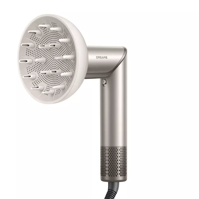 Suszarka do włosów Dreame Dazzle 1400 W — silnik 110000 obr./min, 3 poziomy temperatury, maks. 90°C, złota