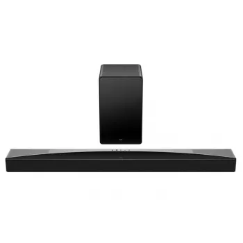 Soundbar TCL Q75H 620 W, 5.1.2-kanałowy, z bezprzewodowym aktywnym subwooferem, HDMI 2.1, Bluetooth 5.3, Wi‑Fi 5, 1040×110×58 mm
