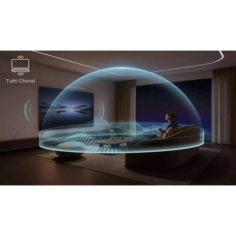 TCL Q Q85H Klasa Q 7.1.4-kanałowy soundbar z Dolby Atmos, bezprzewodowym subwooferem i bezprzewodowymi głośnikami surround