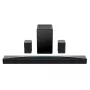 TCL Q Q85H Klasa Q 7.1.4-kanałowy soundbar z Dolby Atmos, bezprzewodowym subwooferem i bezprzewodowymi głośnikami surround