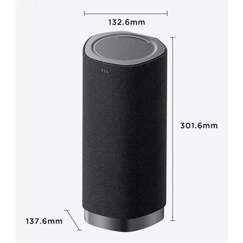 TCL Z100 Bezprzewodowy głośnik Dolby Atmos FlexConnect, 1.1.1 kanałów, 170 W, Dolby Atmos, Dolby Digital Plus, Dolby MAT, Dolby Surround, Dolby TrueHD, 95 dB, 170 W, Metaliczny