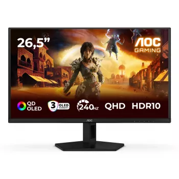Monitor komputerowy AOC G4 Q27G41ZDF 67,3 cm (26,5 cala) 2560 x 1440 pikseli Quad HD QD-OLED Czarny, Czerwony