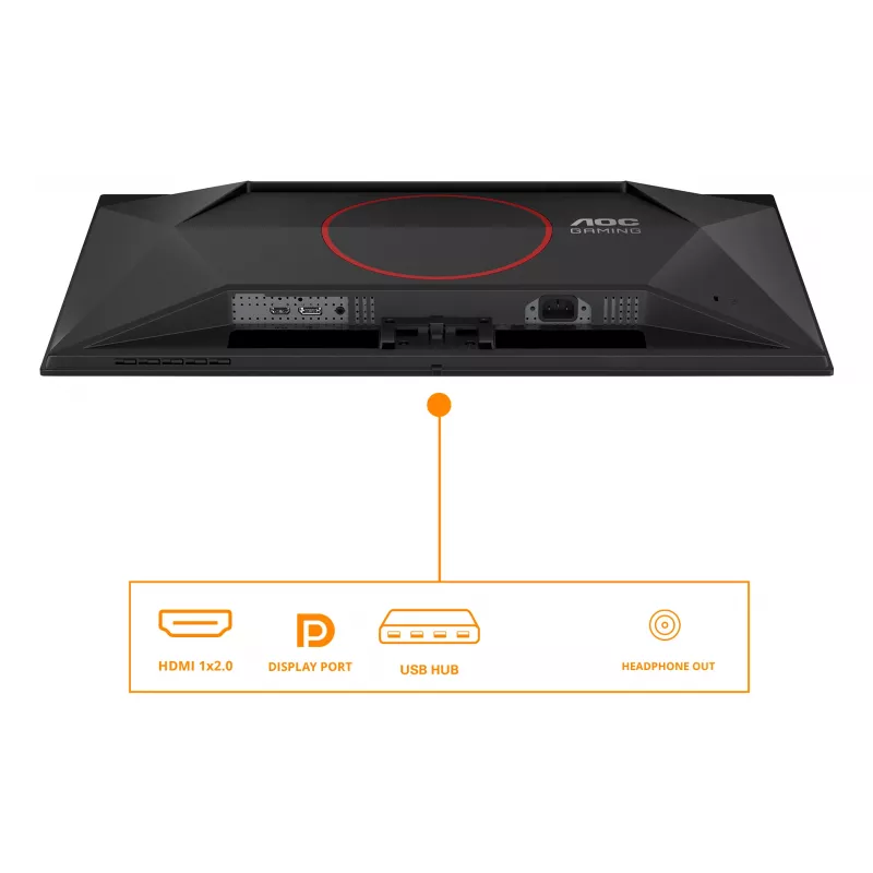 Monitor komputerowy AOC G4 Q27G41ZDF 67,3 cm (26,5 cala) 2560 x 1440 pikseli Quad HD QD-OLED Czarny, Czerwony