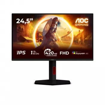 Monitor komputerowy AOC G4 25G4KUR 62,2 cm (24,5 cala) 1920 x 1080 pikseli Full HD LED Czarny, Czerwony
