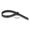 Opaska z rzepem DeLOCK 300 x 7,6 mm czarna 100 szt.