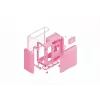Mid-tower PC case HYTE X50 Strawberry Milk, model CS-HYTE-X50G-SM