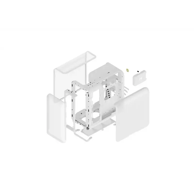 Obudowa PC midi tower HYTE X50 AIR Snow biały — kompaktowa obudowa z przepływem powietrza
