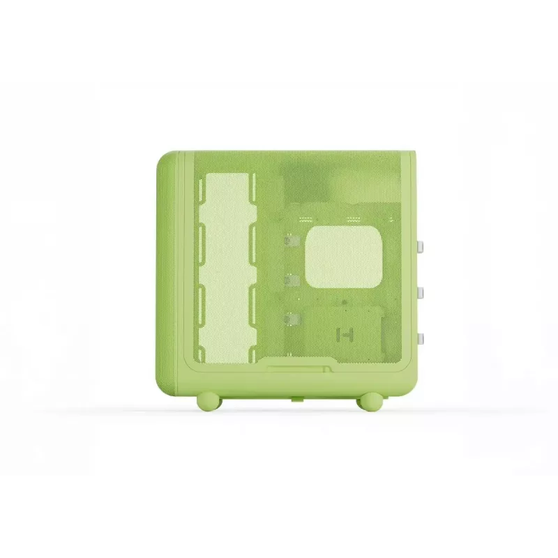 Mid Tower Case HYTE X50 Matcha Milk — Obsługa ATX/mATX/Mini-ITX, szkło hartowane, przedni I/O