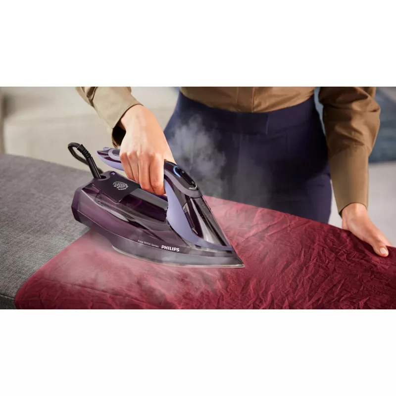 Philips 8000 series DST8021/30 żelazko Żelazko parowe Stopa SteamGlide Elite 3000 W Fioletowy