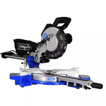 Piła ukośna Scheppach HM216 2000W, 4700 obr./min, głębokość cięcia 65 mm, szerokość cięcia 340 mm, prowadnica laserowa, softstart