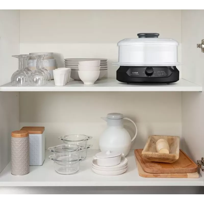 Tefal Minicompact VC139810 parowar 2 koszyki Wolnostojący Czarny 800 W