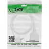 Przedłużacz InLine Typ F kątowy, biały, 3 m, 1 gniazdo AC, 230 V