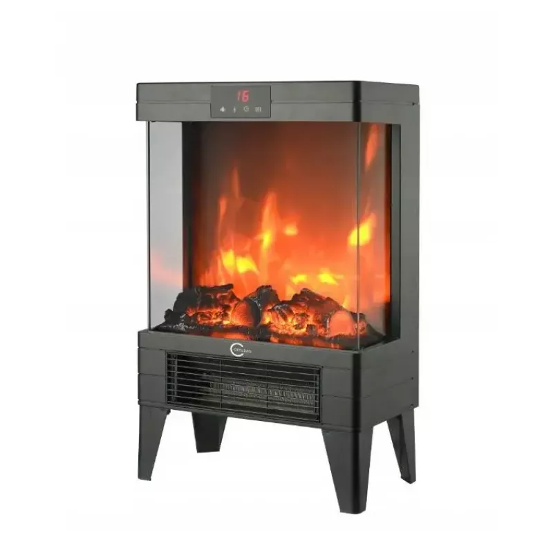 Grzejnik elektryczny Carruzzo Q20P grzejnik olejowy, 1800W, 15–45°C, obudowa szklana, sterowanie zdalne/aplikacyjne/dotykowe, timer 1–12h, montaż ścienny lub wolnostojący, czarny