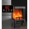 Grzejnik elektryczny Carruzzo Q20P grzejnik olejowy, 1800W, 15–45°C, obudowa szklana, sterowanie zdalne/aplikacyjne/dotykowe, timer 1–12h, montaż ścienny lub wolnostojący, czarny