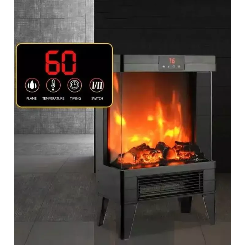 Grzejnik elektryczny Carruzzo Q20P grzejnik olejowy, 1800W, 15–45°C, obudowa szklana, sterowanie zdalne/aplikacyjne/dotykowe, timer 1–12h, montaż ścienny lub wolnostojący, czarny