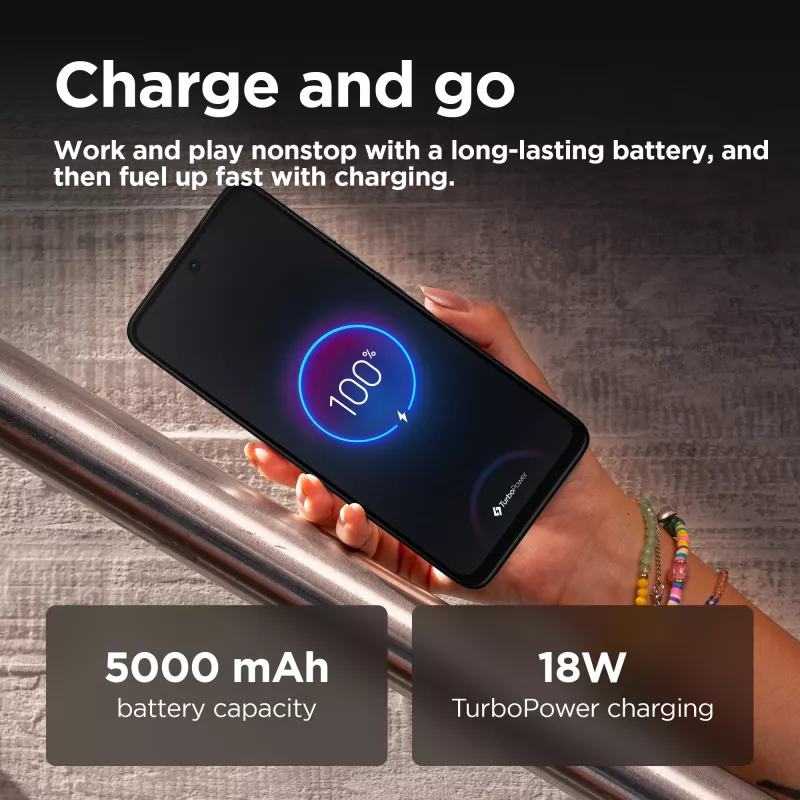 Motorola moto G35 5G 17.1 cm (6.72 inch) Dual SIM Android 14 USB Type-C 4 GB 256 GB 5000 mAh Czarny