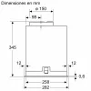 Bosch Serie 8 DLN78PC60 okap kuchenny do zabudowy czarny 590 m³/h