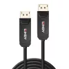 Lindy 10m Fibre Optic Hybrid DP 2.0 UHBR10 kabel, 10 m, DisplayPort, DisplayPort, Męski, Męski, 7680 x 4320 pikseli