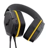 Przewodowy zestaw słuchawkowy gamingowy TRUST 25784 z pałąkiem, pasmo przenoszenia 20–20 000 Hz, kabel 1,2 m, czarno-żółty