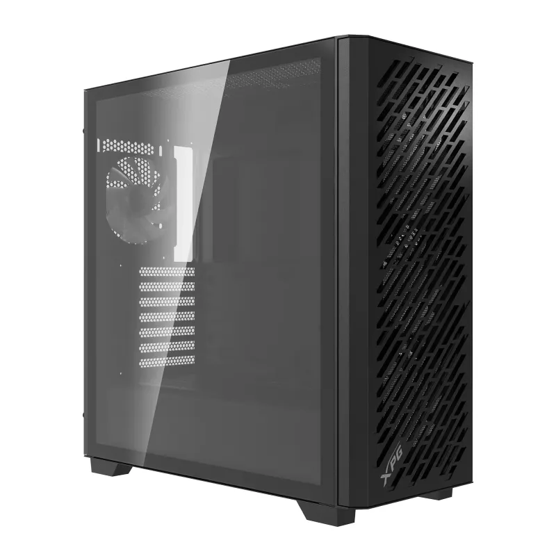 XPG VALOR AIR PRO Mid-Tower Chassis, Midi Tower, PC, Czarny, ATX, EATX, micro ATX, Mini-ATX, SPCC, Tempered glass, Multi